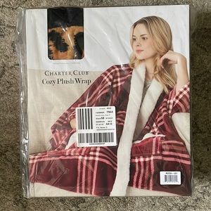 Leopard print Cozy plush wrap by Charter Club.